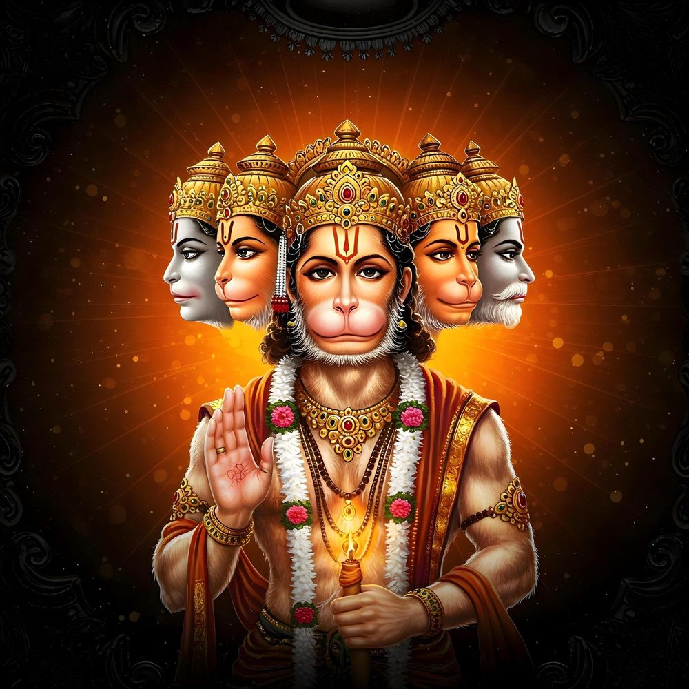 Panchmukhi (five-faced) Hanuman